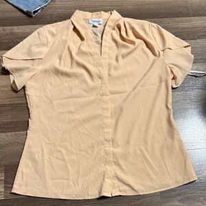 Calvin Klein Light Peach Blouse women’s size medium